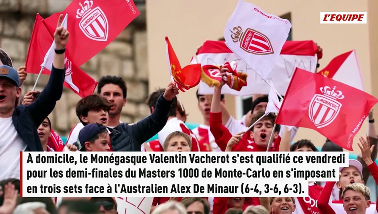 Valentin Vacherot se qualifie pour les demi-finales en éliminant Alex de Minaur - Tennis - Monte-Carlo