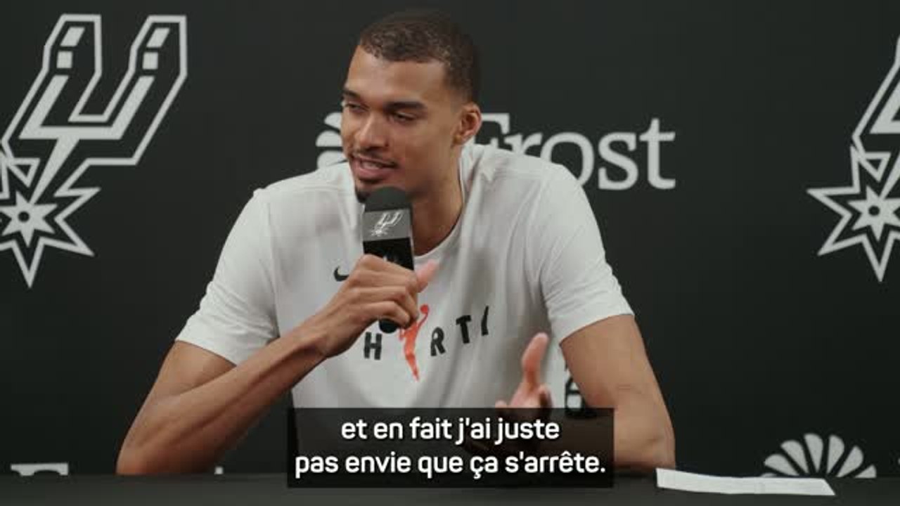 Spurs - Wembanyama : "J'ai pas envie que ça s'arrête !"