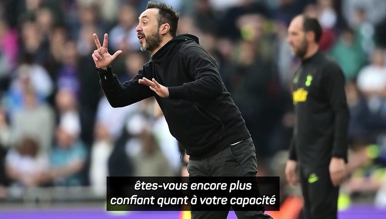 De Zerbi est convaincu que les Spurs ne seront pas relégués