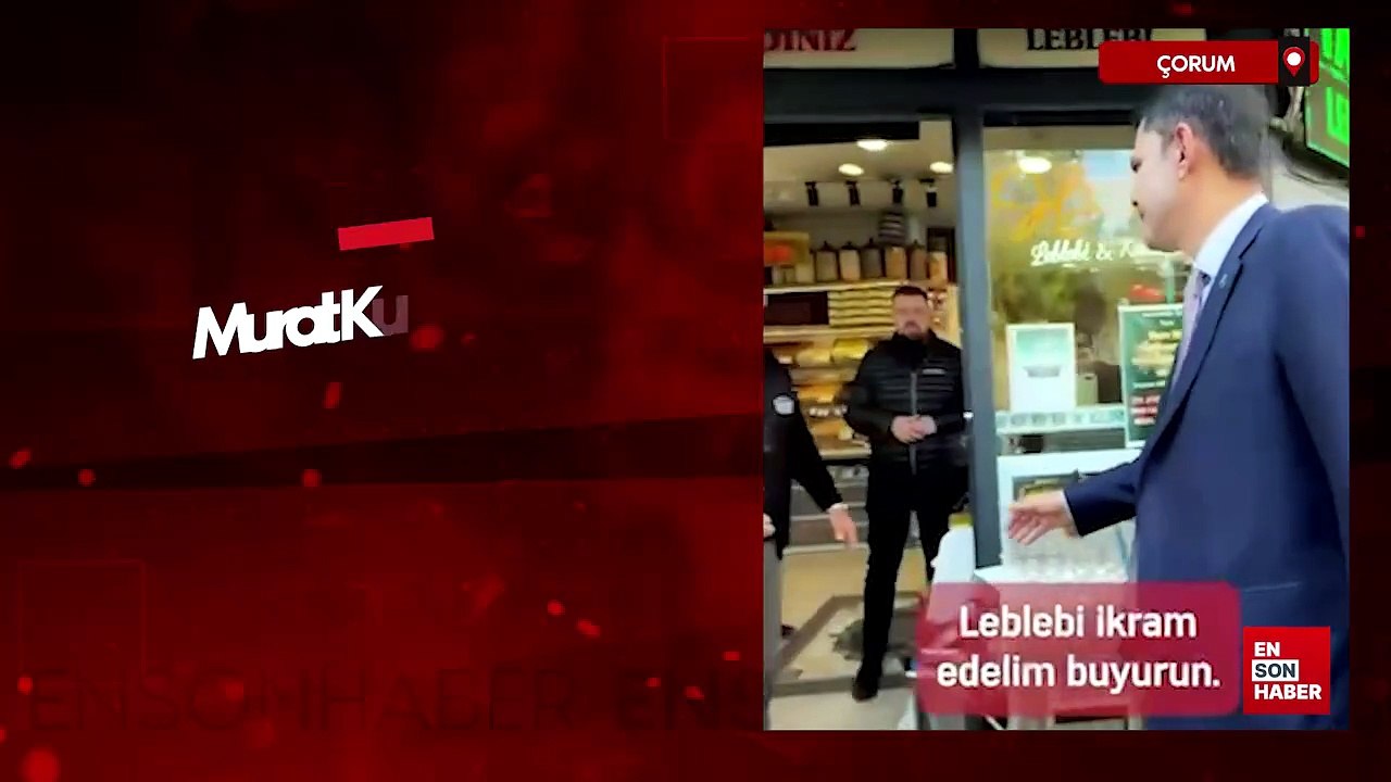 Murat Kurum’a Çorum’da yoğun vatandaş ilgisi