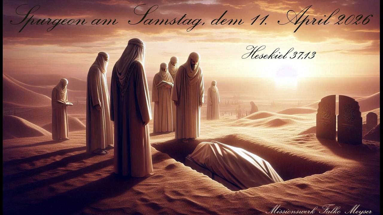 Spurgeon am Samstag, dem 11. April 2026, zu Hesekiel 37,13