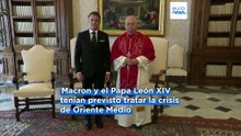 El Papa León y Emmanuel Macron se reúnen en el Vaticano