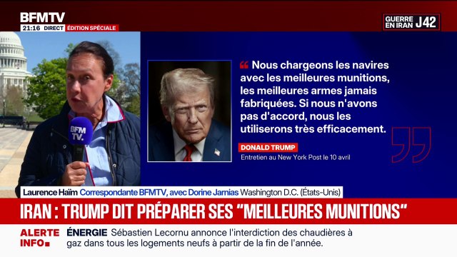 Guerre en Iran: “La seule raison pour laquelle les Iraniens sont encore en vie aujourd'hui, c'est pour négocier”, affirme Donald Trump