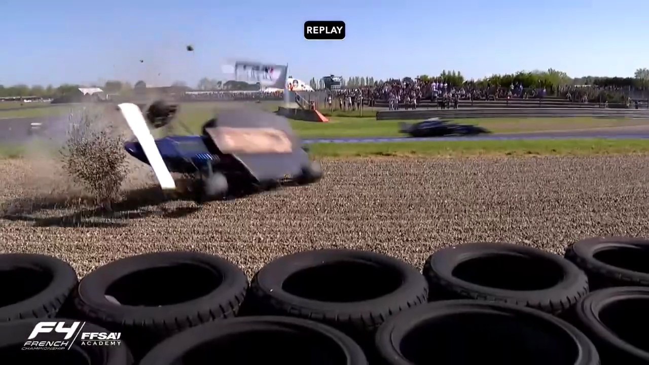 French F4 Championship 2026 Nogaro Race 2 Fisher Flips