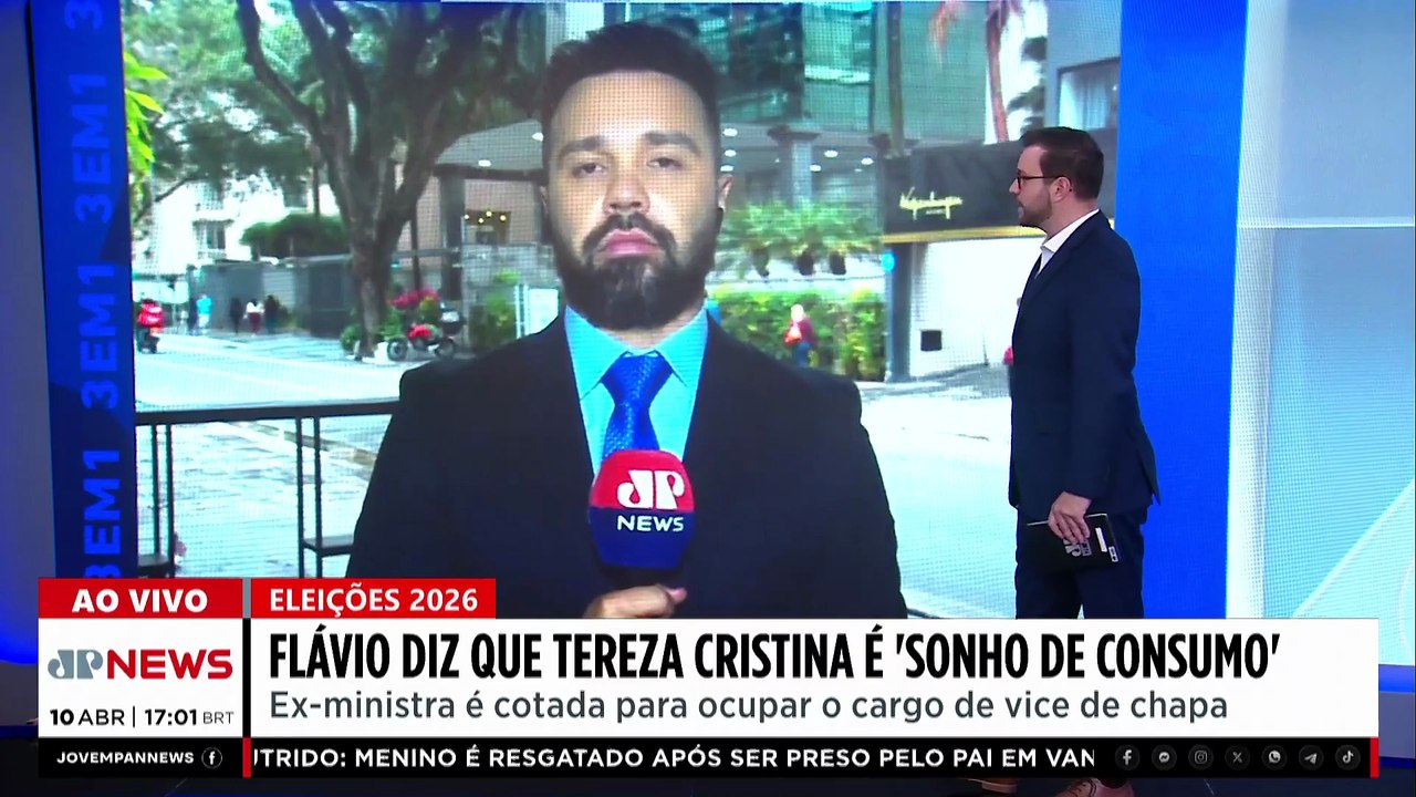 Acertou? Flávio Bolsonaro acena à Tereza Cristina e cogita senadora como vice na chapa presidencial