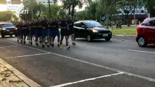 Alunos da Guarda Municipal participam de corrida como parte da formação em Cascavel