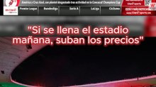 Las pruebas del Estadio Ciudad de México continúan en el América vs Azul