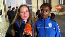 Violenza su donne, due giovani atlete delle Fiamme Azzurre a Palazzo Chigi: "Un segnale importante"