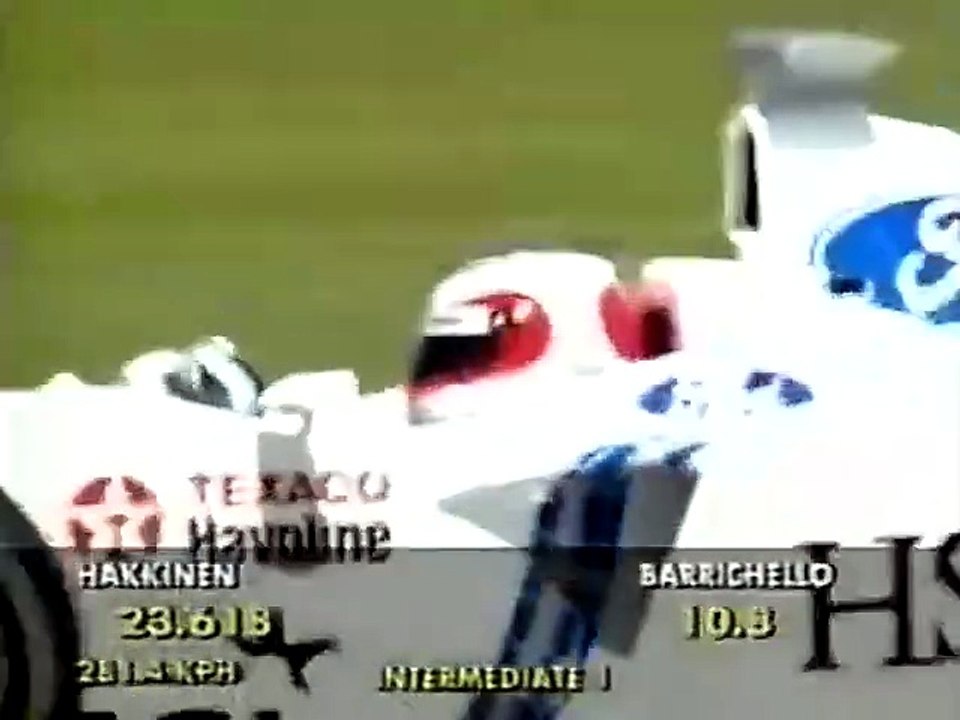 F1 – Rubens Barrichello (Stewart Ford V10) lap in qualifying – Spain 1998