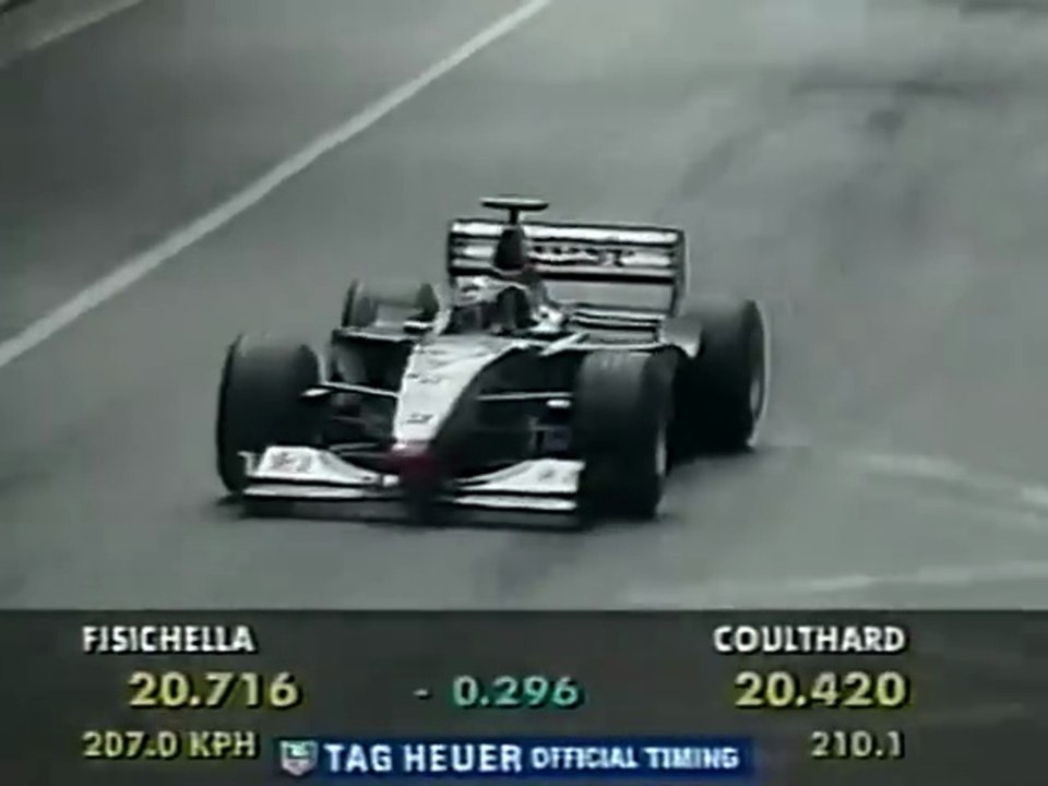 F1 – David Coulthard (McLaren Mercedes V10) laps in qualifying – Monaco 1998