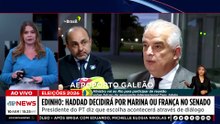 Haddad decidirá por Marina Silva ou Márcio França pelo Senado em SP | TEMPO REAL