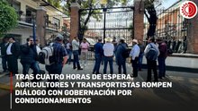 Productores y transportistas se retiran de Gobernación: “No hay condiciones para el diálogo”
