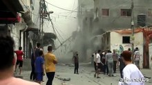 Israele, tra le macerie dei palazzi distrutti a Gaza dall'esercito