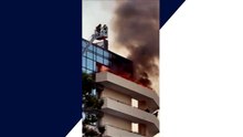 Cagliari, incendio all’ex Motel Agip: fiamme all’interno dell’edificio