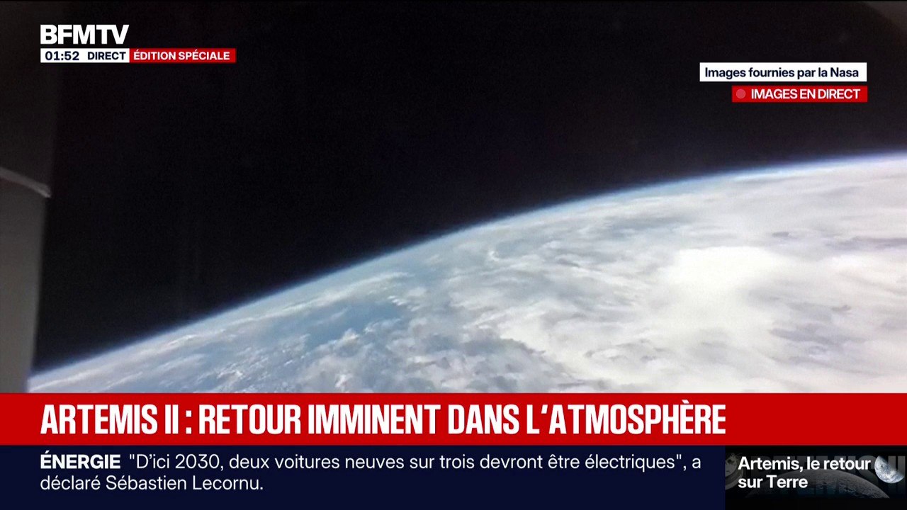 Retour d'Artémis II: la capsule Orion est rentrée dans l'atmosphère