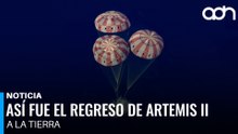 Así amerizó la cápsula de Artemis II tras completar su histórica vuelta a la Luna