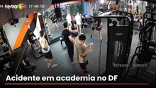 Jovem tem os dois joelhos quebrados após aparelho de academia ceder com 180 kg