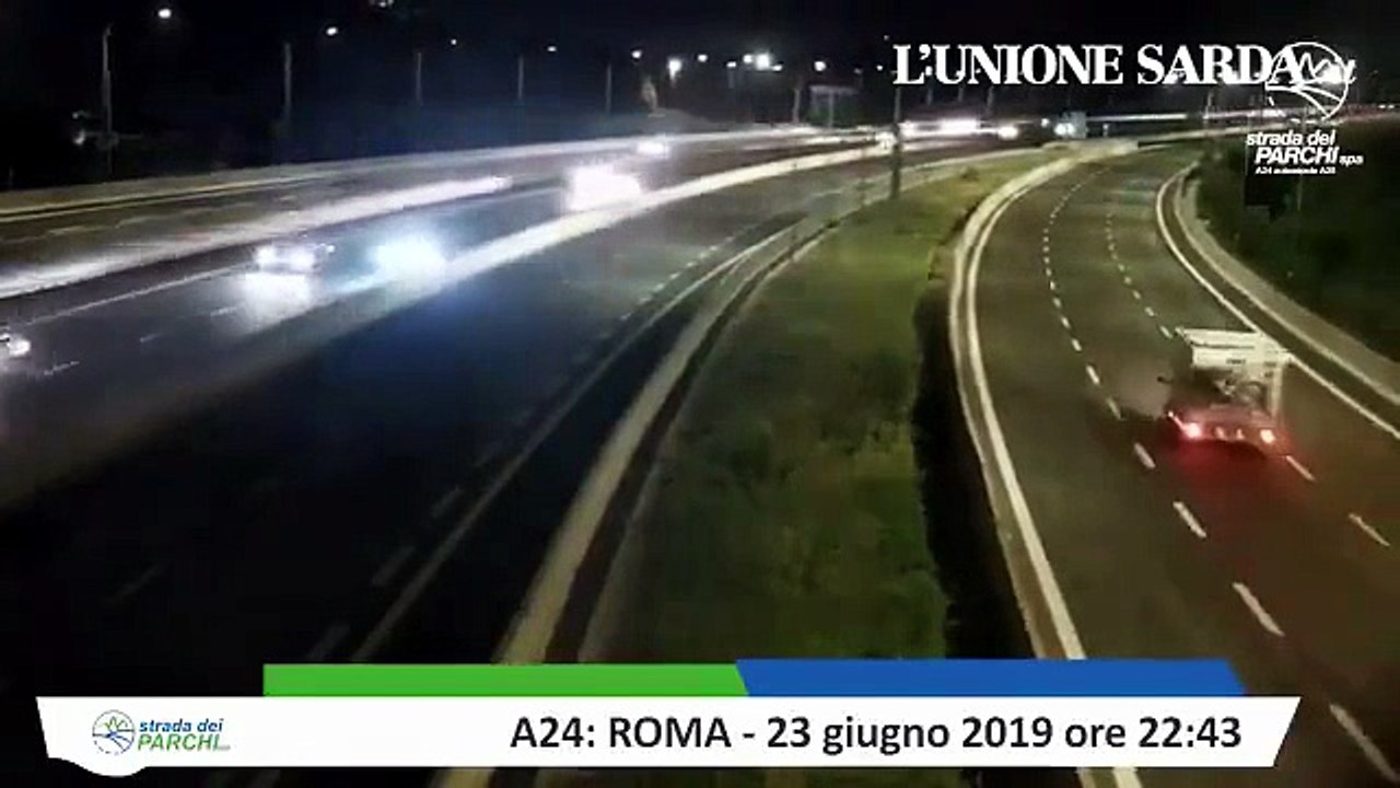Terremoto Roma autostrada