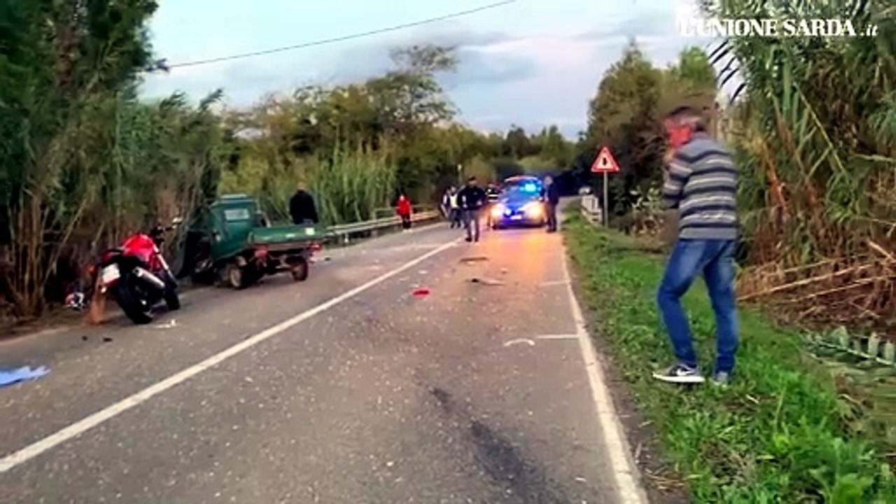 Cabras: incidente mortale tra Donigala e Cabras