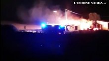 VIDEO INCENDIO AZIENDA AGRICOLA SERRI