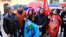 Olbia, sit-in dei lavoratori. Il sindaco Nizzi: "L'Aga Khan rilanci Air Italy"