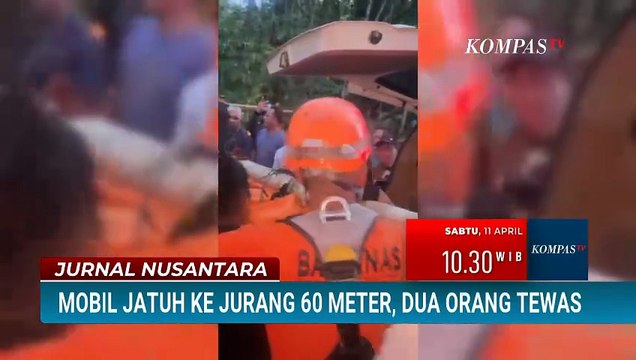 Tim SAR Evakuasi 2 Jenazah Korban Laka Mobil Masuk Jurang, Medan Curam Jadi Kendala