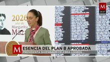 Claudia Sheinbaum celebra la aprobación de su Plan B electoral | Pedro Gamboa, 10 de abril de 2026