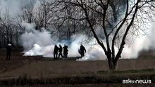 Lacrimogeni sui migranti al confine fra Grecia e Turchia