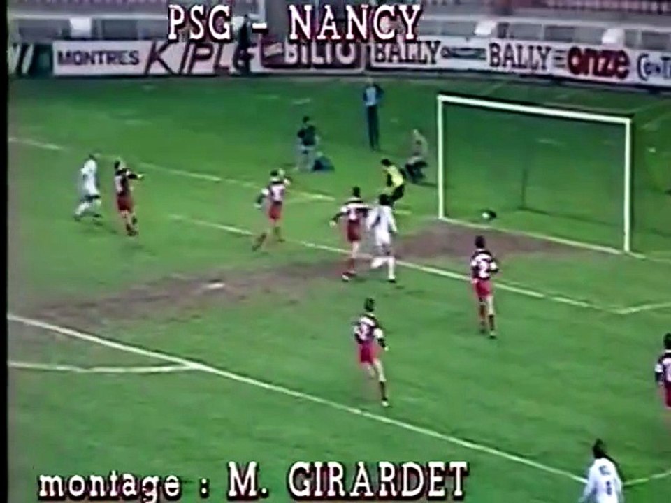 PARIS SG - NANCY - 1985 - SAISON 1984/1985 -