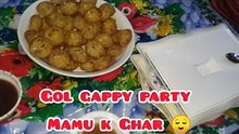 Gol gappy party at mamu's house 😋🏡