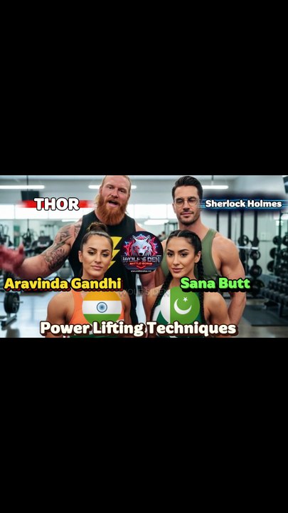 Small Screen #1 Powerlifting Battle: India 🇮🇳 vs Pakistan 🇵🇰 | Battle-Borne Thor & Sherlock Holmes