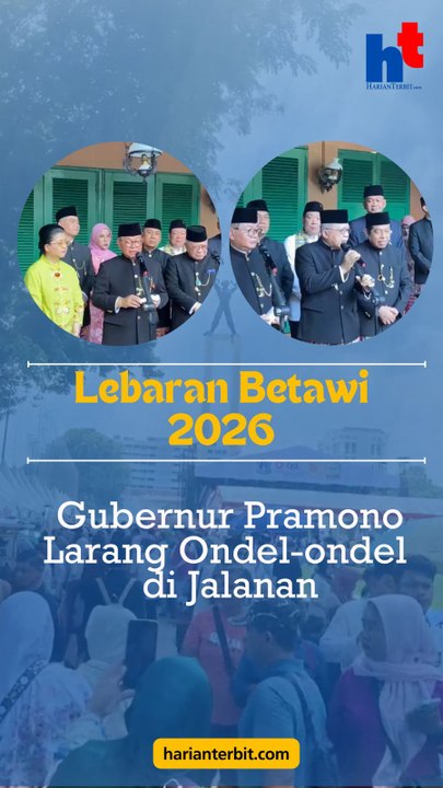 Lebaran Betawi 2026Gubernur Pramono Larang Ondel-ondel di Jalanan