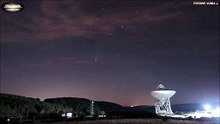 La Cometa Neowise sul Radiotelescopio di San Basilio