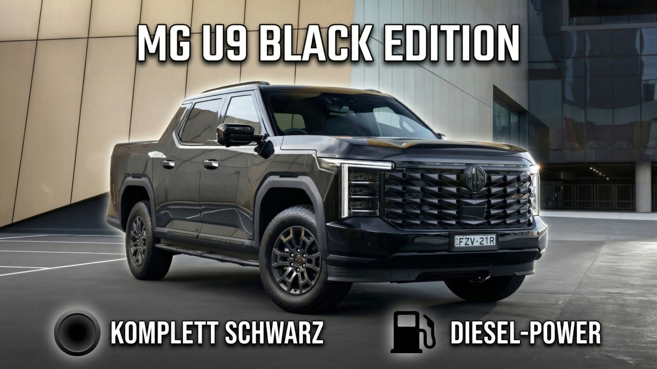 2026 MG U9 Black Edition: Mehr Style für den Pickup-Alltag
