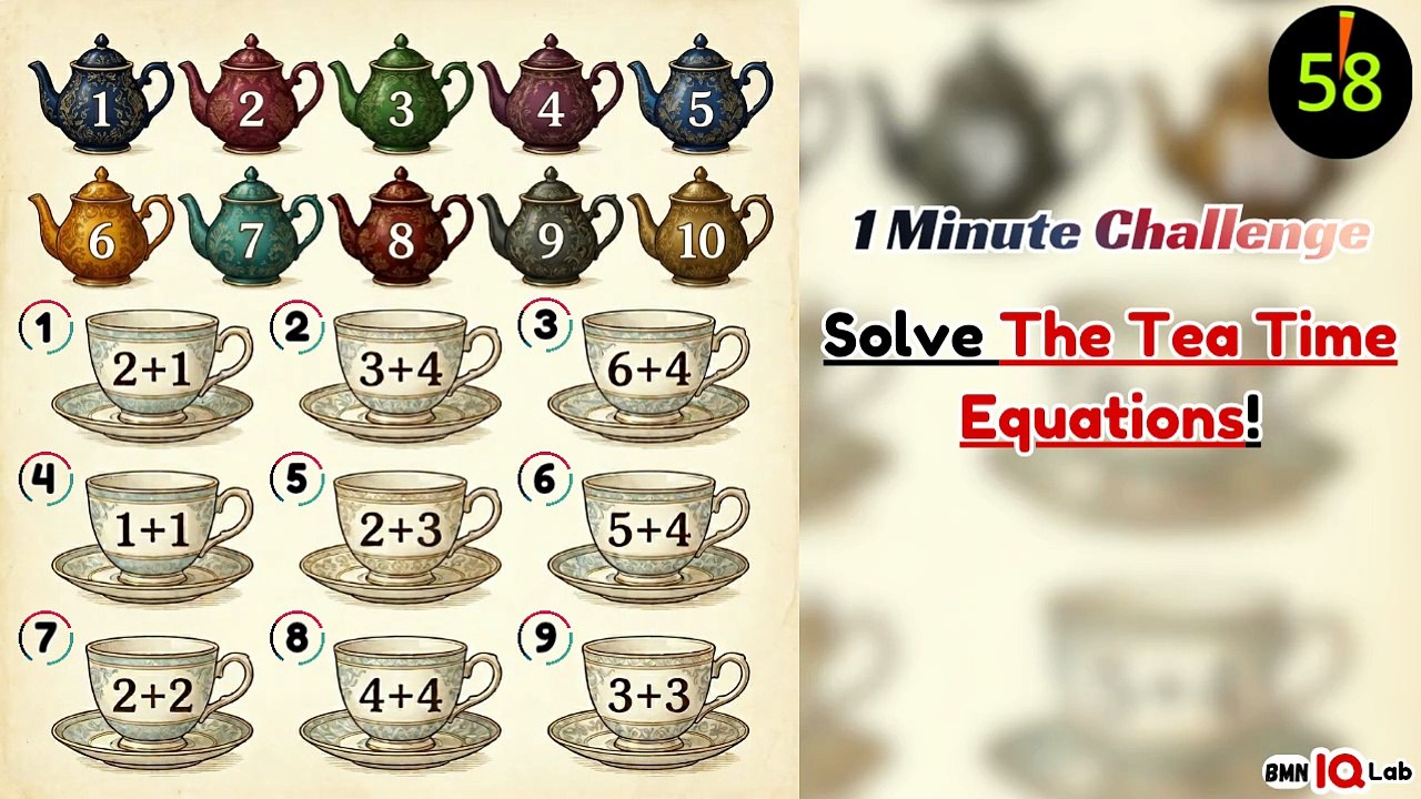 #TeaTime ☕️⏱️ Solve The Tea Time Equations!