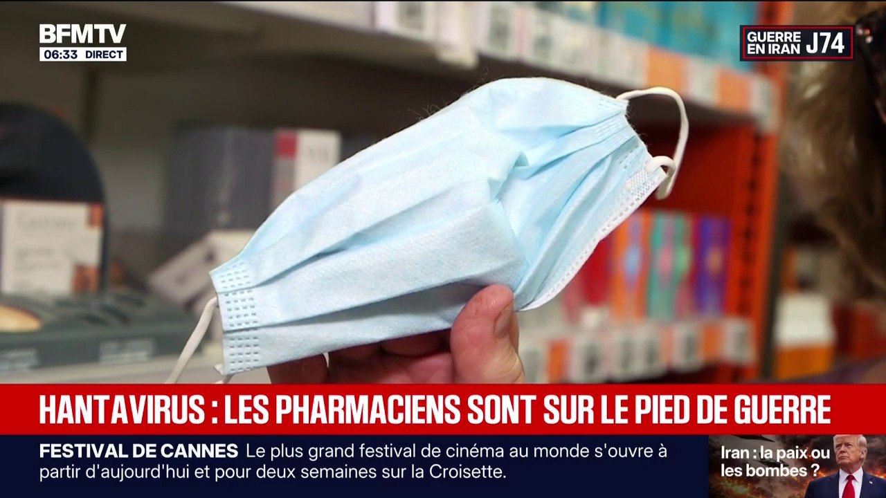 "On remplit un peu les masques": les pharmaciens se préparent à l'arrivée de l'hantavirus sur le territoire français