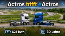 Mercedes-Benz Actros: Technikgeschichte trifft Fernverkehr