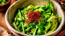 Five Minute Cabbage With Garlic Sesame Sauce