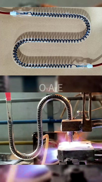OYATE 1300W S Shape Medium Wave Carbon Fiber Heating Lamps for Printting Dryers