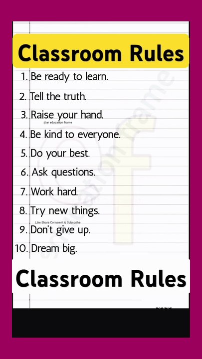 Speech On Classroom Rules | Essay On Classroom Rules 2026-27