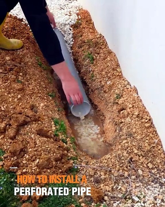 Learn to install a perforated pipe!