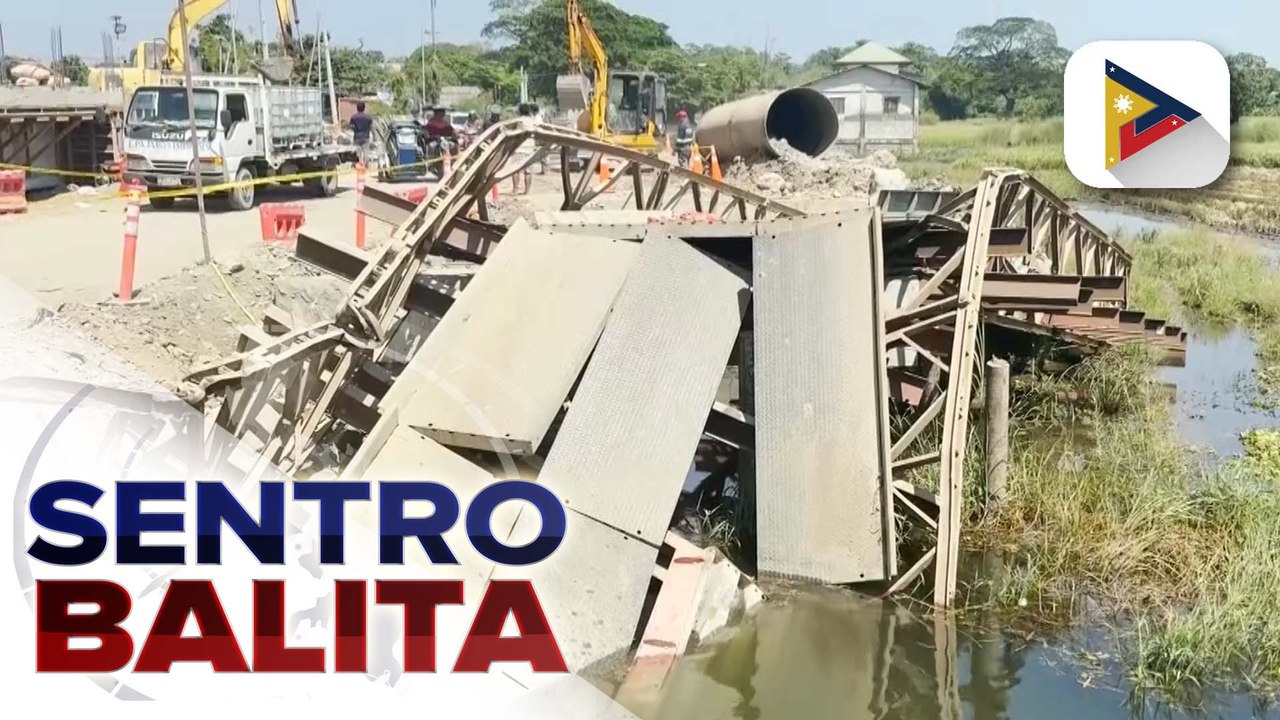 Pagtatayo ng bagong tulay sa Sto.Domingo, Ilocos Sur, minamadali na matapos bumagsak ang detour bridge; kumpanya ng truck, pinagbabayad ng danyos ng pamahalaan | ulat ni Jude Pitpitan - Radyo Pilipinas Laoag