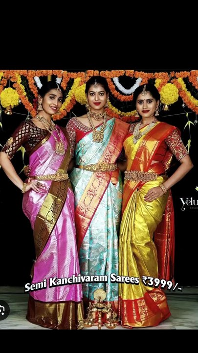 Buy Online Semi Kanchivaram Sarees in India at Best Price 2026
