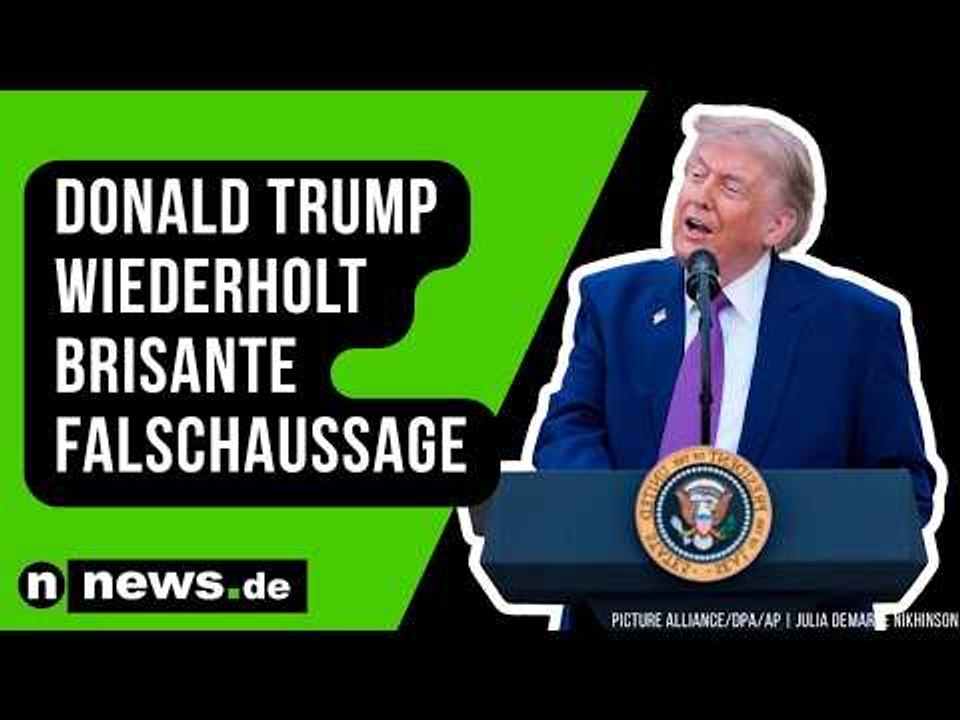 Donald Trump: Er kann es nicht lassen - 'The Don' wiederholt brisante Falschaussage