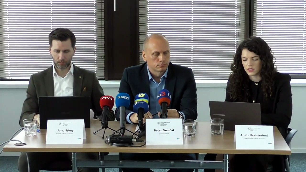 ZÁZNAM: PMÚ: Za kartel medicínskych laboratórií udelil pokuty takmer 15 mil. eur