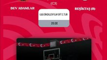 Maç Duyurusu - Dev Adamlar v Beşiktaş - U16 Erkekler Play Off 2. Tur