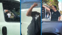 Üsküdar’da önünü kestiği aracın camını yumrukladı; 'Karakola gel' diye bağırdı