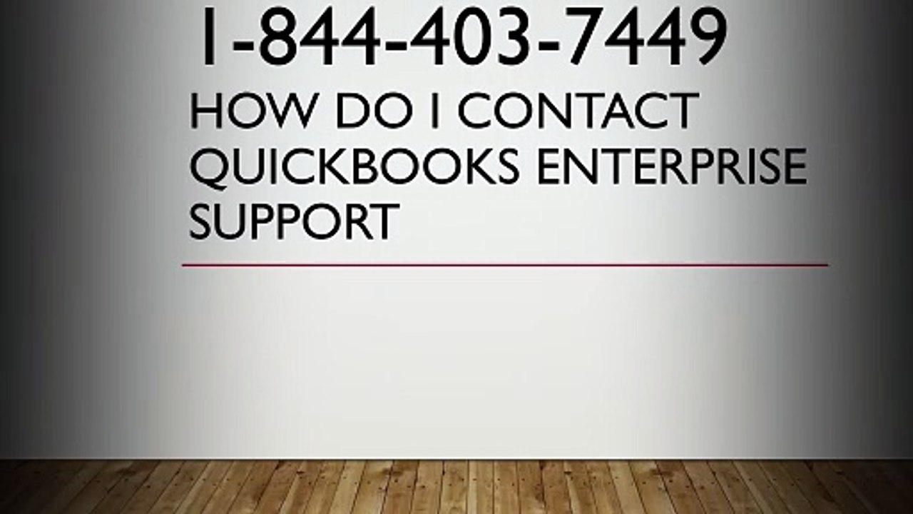 how do I contact quickbooks enterprise support