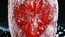 Satisfying Crystal Strawberry Cube Cracking 🍓💎 #Shorts #ASMR