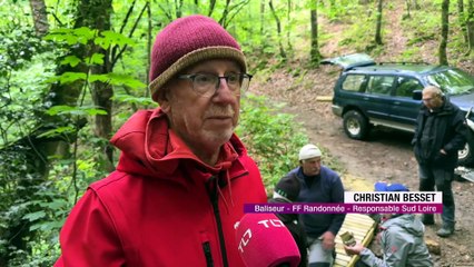 &Agrave; Fraisses, un nouveau platelage pour s&eacute;curiser un sentier de randonn&eacute;e